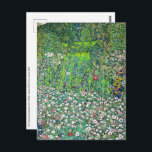 Postal Gustav Klimt - Paisaje Horticultural y cima de col<br><div class="desc">Paisaje Horticultural con una colina - Gustav Klimt, Petróleo en lienzo, 1916</div>
