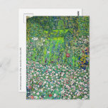 Postal Gustav Klimt - Paisaje Horticultural y cima de col<br><div class="desc">Paisaje Horticultural con una colina - Gustav Klimt,  Petróleo en lienzo,  1916</div>