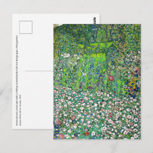 Postal Gustav Klimt - Paisaje Horticultural y cima de col