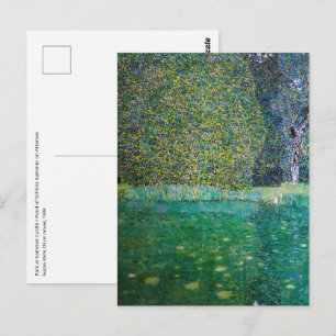 Postal Gustav Klimt - Parque de Schloss Kammer am Atterse