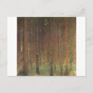 Postal Gustav Klimt - Pine Trees, 1902