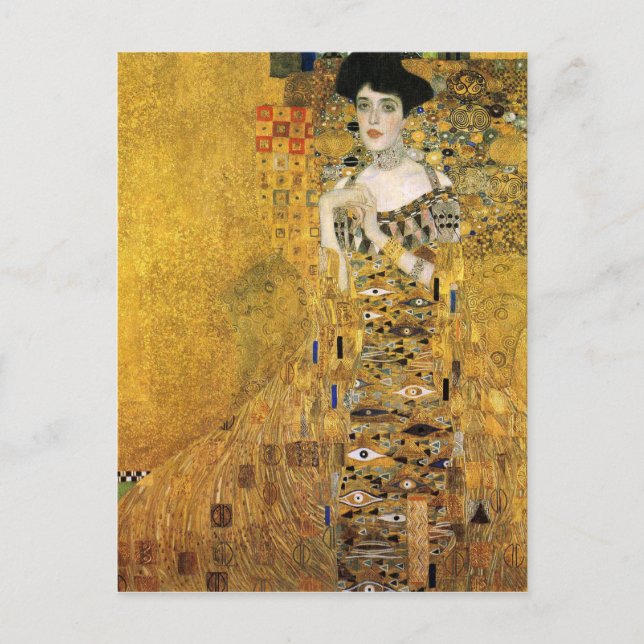 Postal GUSTAV KLIMT - Retrato de Adele Bloch-Bauer 1907 (Anverso)