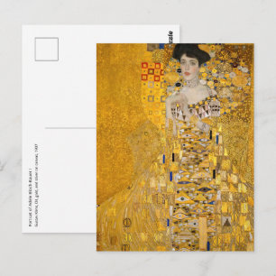 Postal Gustav Klimt - Retrato de Adele Bloch-Bauer I