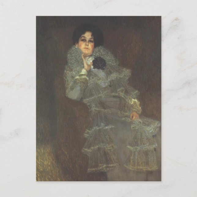 Postal Gustav Klimt- Retrato de Marie Henneberg (Anverso)