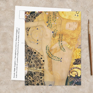 Postal Gustav Klimt - Serpientes de agua I