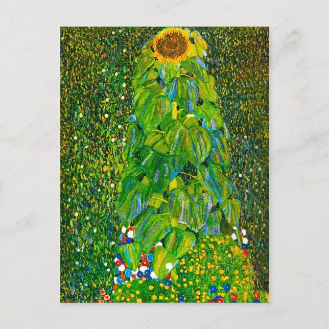 Postal Gustav Klimt Sunflower Postcard (Anverso)