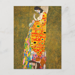 Postal Gustav Klimt The Hope II, Muere Hoffnung II