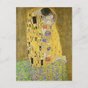 Postal Gustav Klimt The Kiss