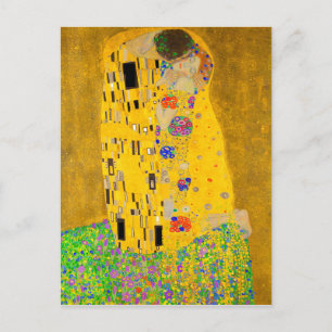 Postal Gustav Klimt The Kiss