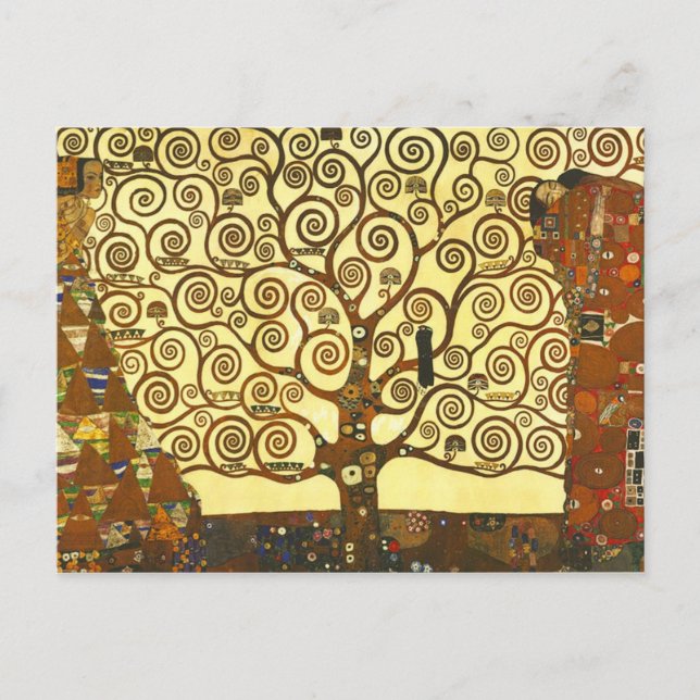 Postal Gustav Klimt Tree of Life Postcard (Anverso)