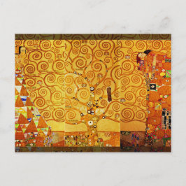Postal Gustav Klimt Tree of Life: Simbolista Art Nouveau