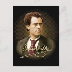 Postal Gustav Mahler Signature