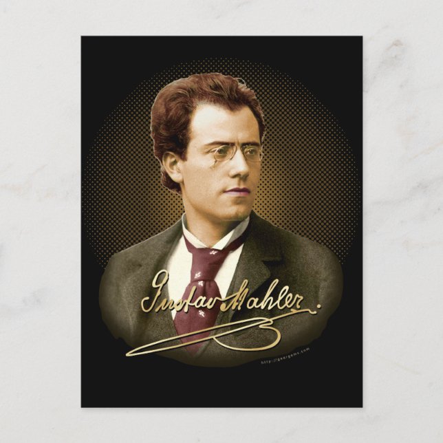 Postal Gustav Mahler Signature (Anverso)