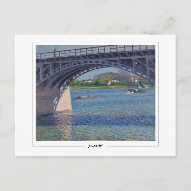 Postal Gustave Caillebotte #10 - Bella Artes (Anverso)