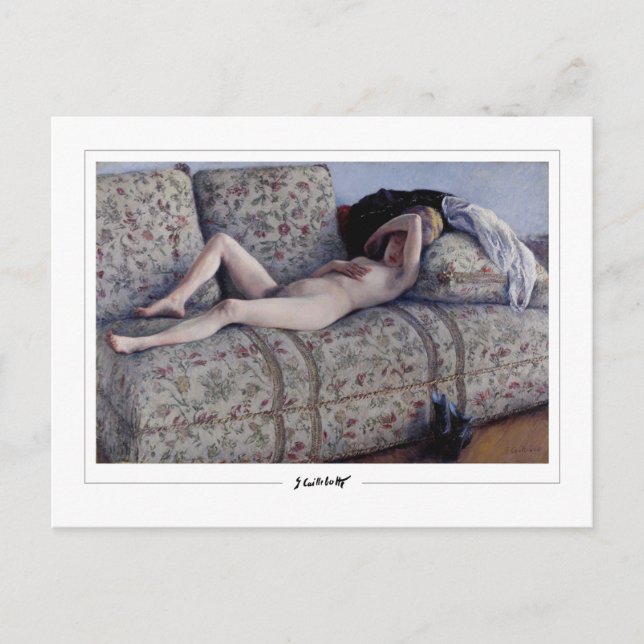 Postal Gustave Caillebotte #12 - Bella Artes (Anverso)