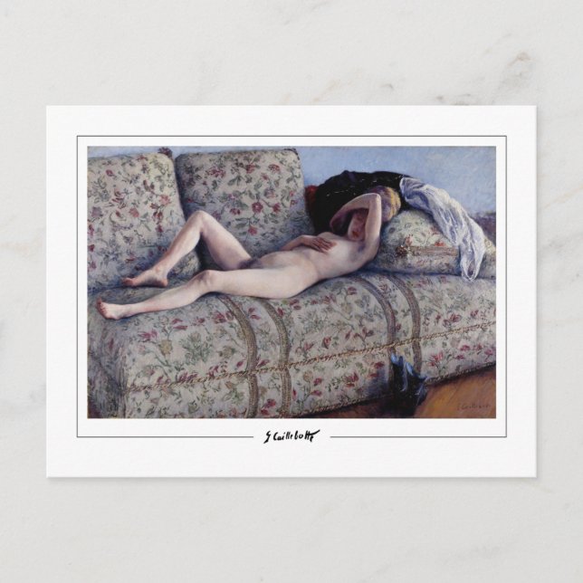 Postal Gustave Caillebotte #12 - Postcard Bella Artes (Anverso)