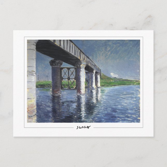 Postal Gustave Caillebotte #13 - Bella Artes (Anverso)