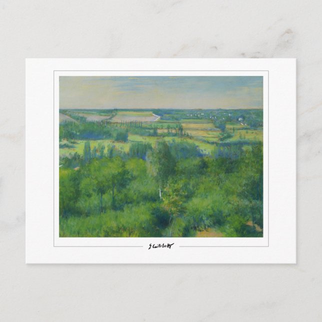 Postal Gustave Caillebotte #146 - Bella Artes (Anverso)