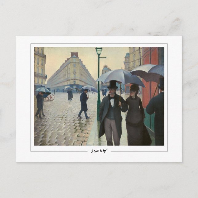 Postal Gustave Caillebotte #179 - Bella Artes (Anverso)