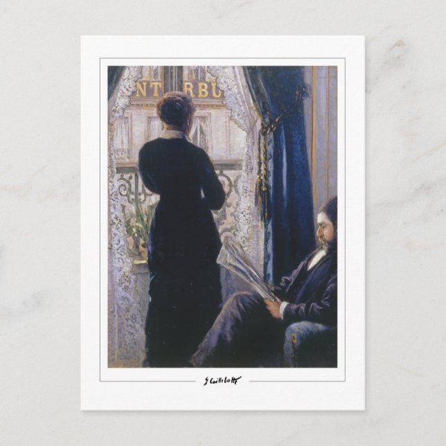 Postal Gustave Caillebotte #307 - Arte refinado (Anverso)