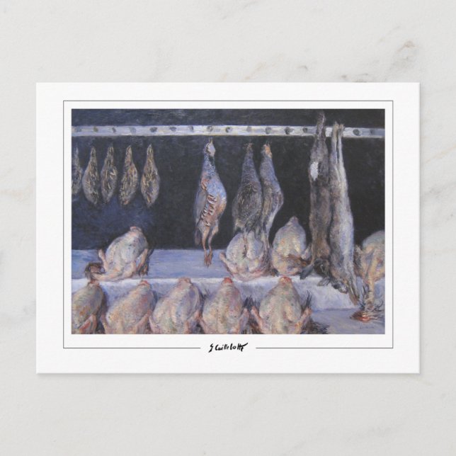 Postal Gustave Caillebotte #348 - Bella Artes (Anverso)