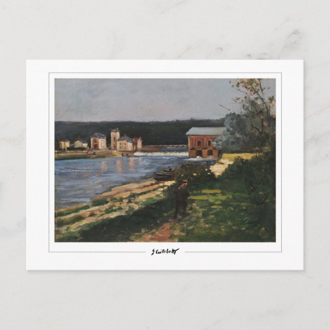 Postal Gustave Caillebotte #391 - Bella Artes (Anverso)