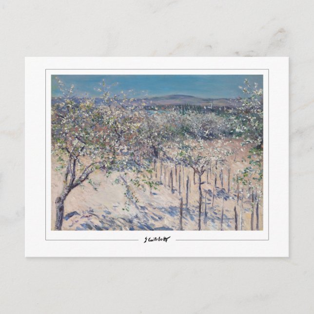 Postal Gustave Caillebotte #402 - Bella Artes (Anverso)