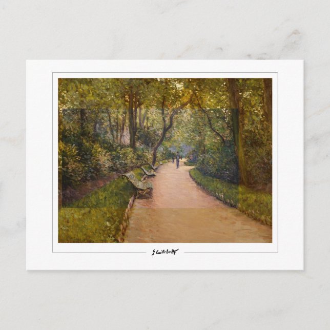 Postal Gustave Caillebotte #74 - Bella Artes (Anverso)