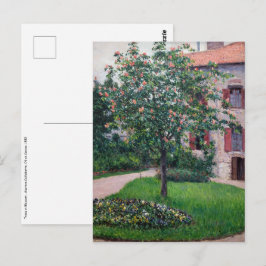 Postal Gustave Caillebotte - Árboles en flor