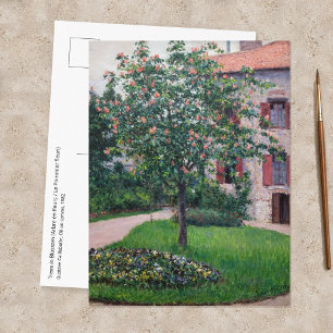 Postal Gustave Caillebotte - Árboles en Flor