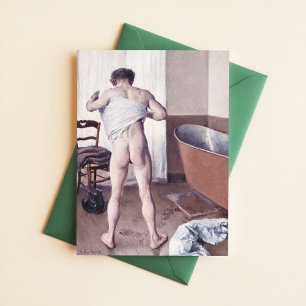 Postal Gustave Caillebotte Caillebotte Man en su baño