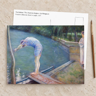 Postal Gustave Caillebotte - El Bañista / El Buzo