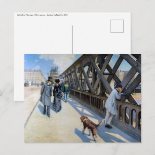 Postal Gustave Caillebotte - El Puente de Europa