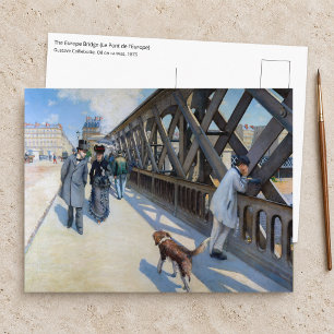Postal Gustave Caillebotte - El Puente de Europa