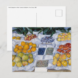 Postal Gustave Caillebotte - Fruta mostrada en un stand