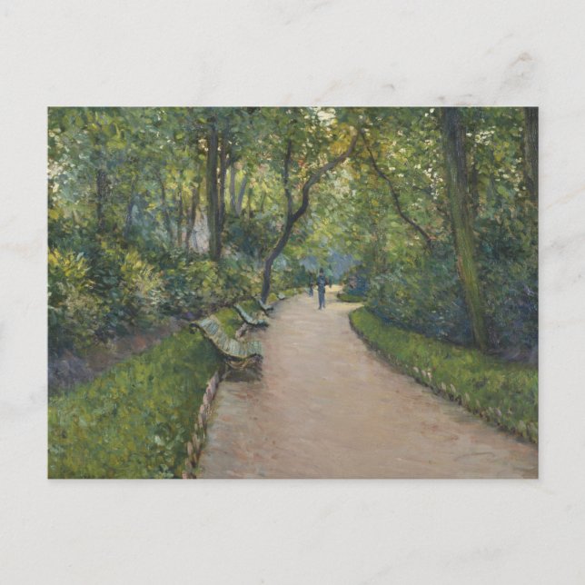 Postal Gustave Caillebotte - Le Parc Monceau (Anverso)