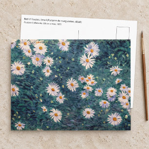 Postal Gustave Caillebotte - Lecho de Margaritas, Detalle