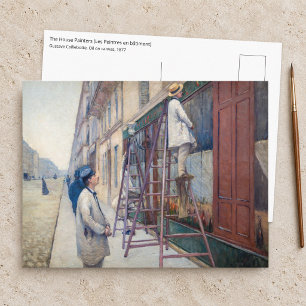 Postal Gustave Caillebotte - Los pintores de casas