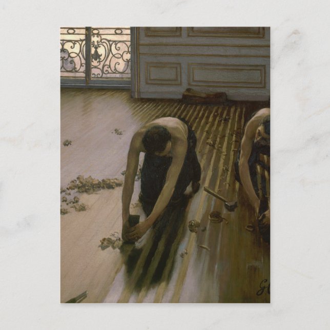 Postal Gustave Caillebotte - Los Planeadores De La Planta (Anverso)