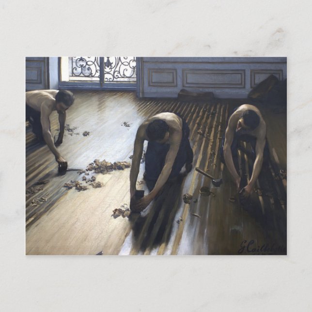 Postal Gustave Caillebotte - Los Planeadores De Parqué (Anverso)