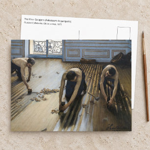 Postal Gustave Caillebotte - Los raspadores de suelos