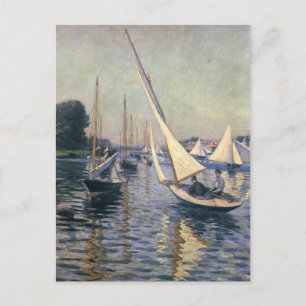 Postal Gustave Caillebotte - Regatta en Argenteuil