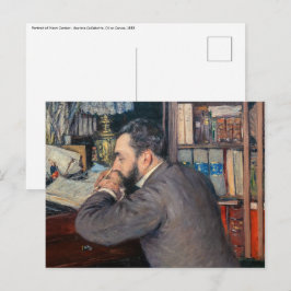 Postal Gustave Caillebotte - Retrato de Henri Cordier