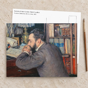 Postal Gustave Caillebotte - Retrato de Henri Cordier