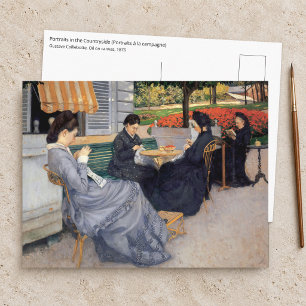 Postal Gustave Caillebotte - Retratos en el campo