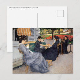 Postal Gustave Caillebotte - Retratos en el campo