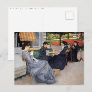 Postal Gustave Caillebotte - Retratos en el campo