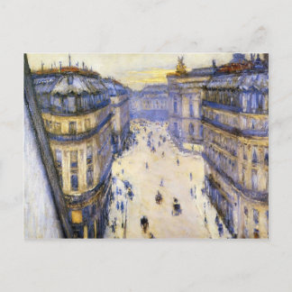 Postal Gustave Caillebotte - Rue Halevy de la sexta plant