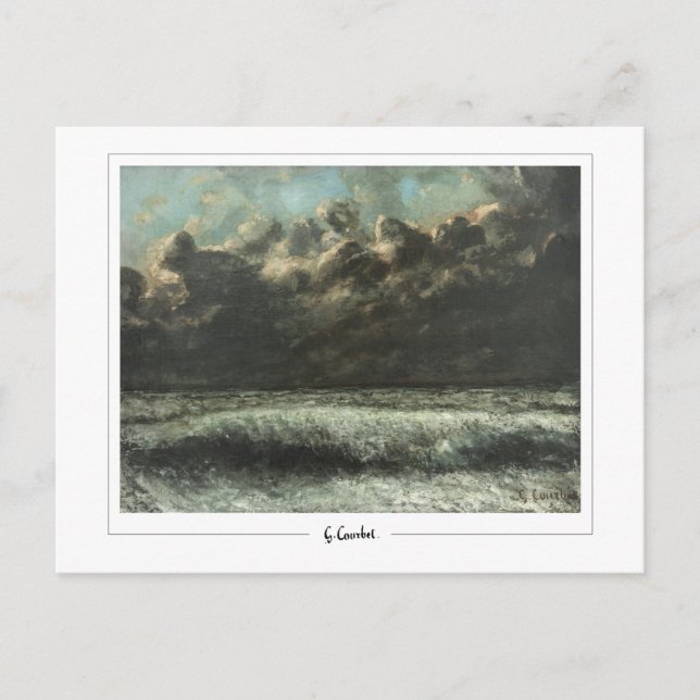 Postal Gustave Courbet #1094 - Bella Artes (Anverso)