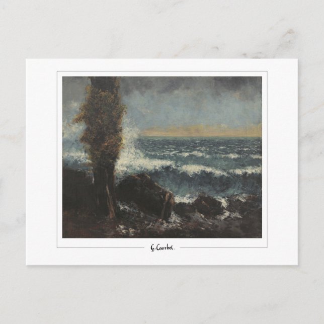 Postal Gustave Courbet #117 - Bella Artes (Anverso)